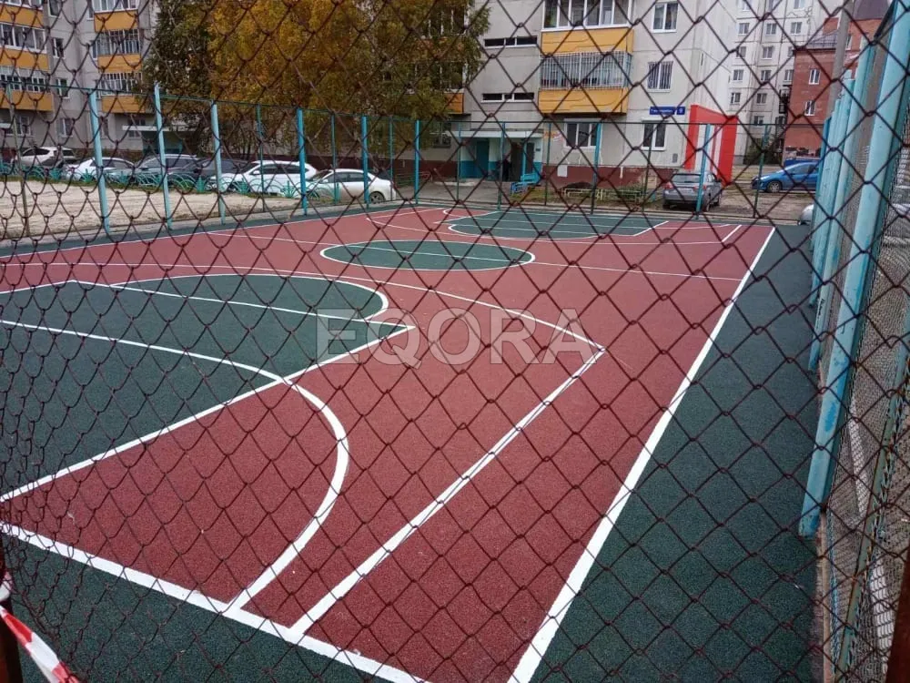 Резиновые покрытия из крошки для спортивных площадок в Сладково